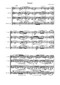 Rondo for saxophone quartet (score and parts)