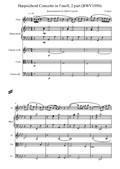 Harpsichord Concerto in F Minor, 2 Movement – Score and Parts