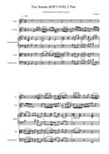 Trio Sonata in G – 2 Movement. Score and Parts